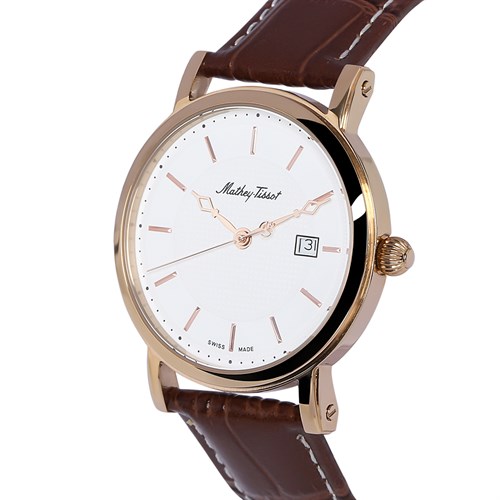 Đồng hồ MATHEY TISSOT City Leather 38 mm Nam H611251PI Màu Nâu