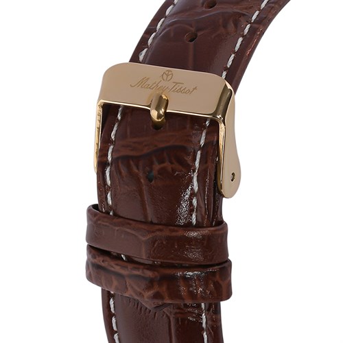 Đồng hồ MATHEY TISSOT City Leather 38 mm Nam H611251PI Màu Nâu
