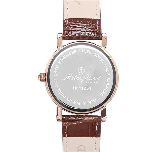 Đồng hồ MATHEY TISSOT City Leather 38 mm Nam H611251PI Màu Nâu