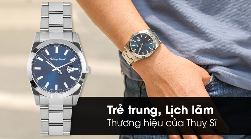 Đồng hồ nam Mathey Tissot H450ABU mang nét trẻ trung