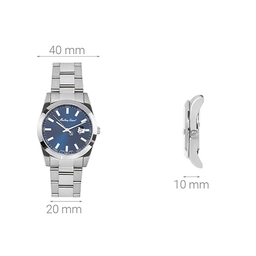 Đồng hồ MATHEY TISSOT Mathy I 40 mm Nam H450ABU Màu Bạc