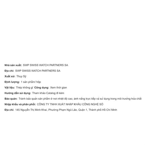 Đồng hồ MATHEY TISSOT 30 mm Nữ D450AN Màu Bạc