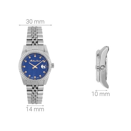 Đồng hồ MATHEY TISSOT Rolly III 30 mm Nữ D810ABU Màu Bạc