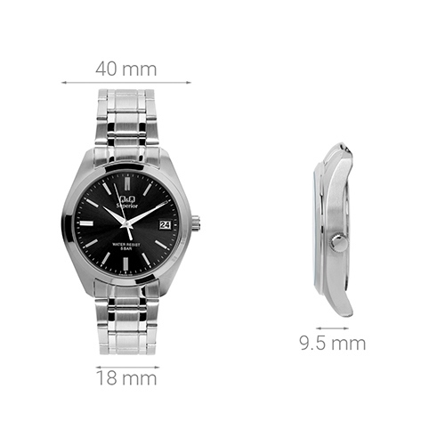 Đồng hồ Nam Q&Q S286J202Y Màu Bạc