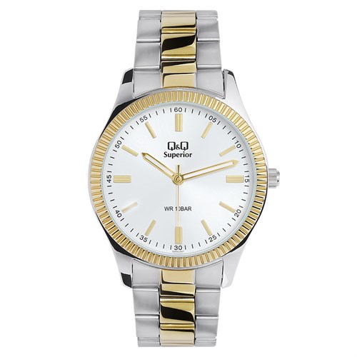 Đồng hồ Q&Q 40 mm Nam S294J401Y Màu Bạc