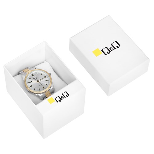 Đồng hồ Q&Q 40 mm Nam S294J401Y Màu Bạc