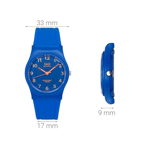 Đồng hồ Q&Q 33 mm Unisex VP34J066Y Màu Xanh Dương