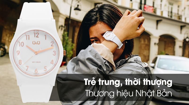 Đồng hồ Nam/Nữ Q&Q VP34J072Y có thiết kế thời trang và hiện đại