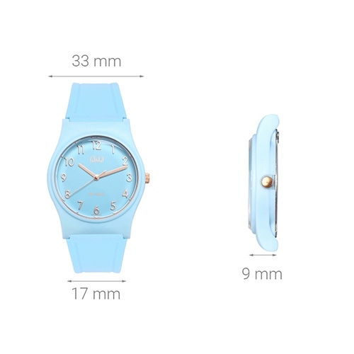 Đồng hồ Q&Q 33 mm Unisex VP34J075Y Màu Xanh Dương
