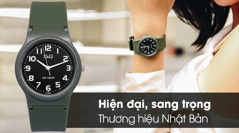 Đồng hồ nam/nữ Q&Q VP46J053Y có thiết kế thời trang Đồng hồ nam/nữ Q&Q VP46J053Y có thiết kế thời trang