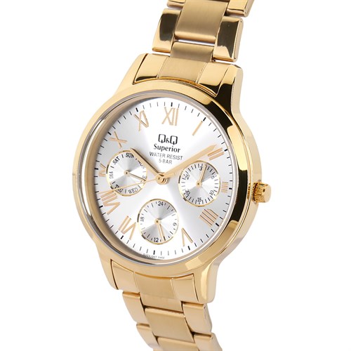 Đồng hồ Q&Q 34 mm Nữ S303J007Y Màu Vàng
