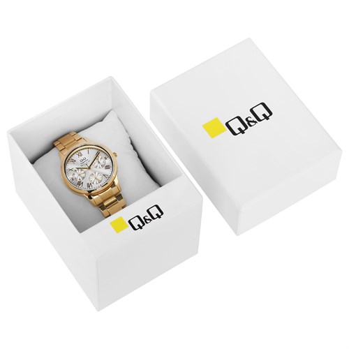 Đồng hồ Q&Q 34 mm Nữ S303J007Y Màu Vàng