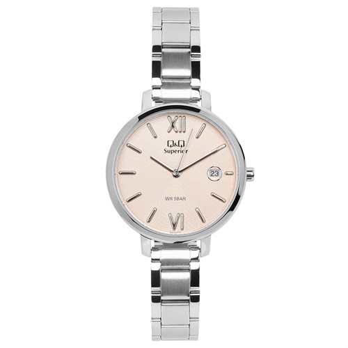 Đồng hồ Q&Q 34 mm Nữ S325J202Y Màu Bạc