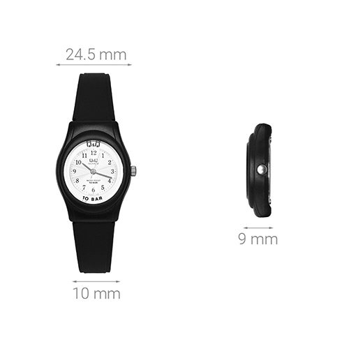 Đồng hồ Q&Q 24.5 mm Nữ VP23J011Y Màu Đen