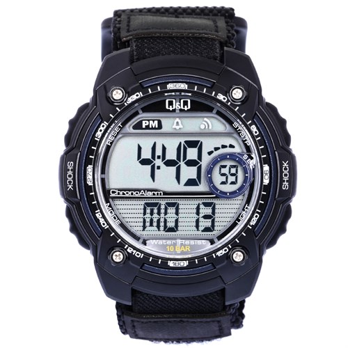Đồng hồ Q&Q 51 mm Nam M075J004Y Màu Đen