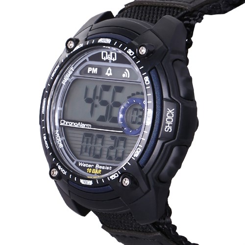 Đồng hồ Q&Q 51 mm Nam M075J004Y Màu Đen