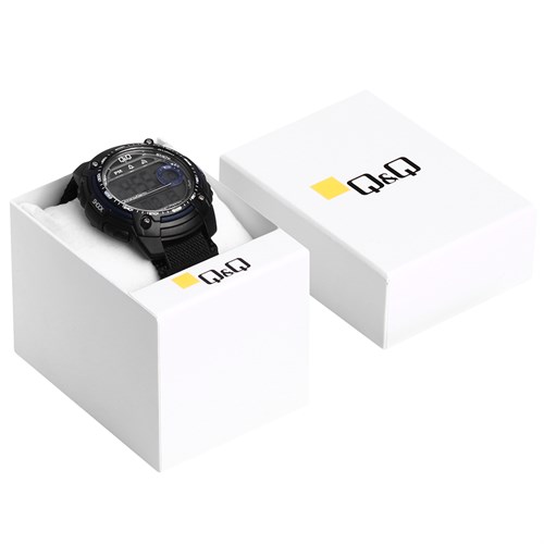 Đồng hồ Q&Q 51 mm Nam M075J004Y Màu Đen