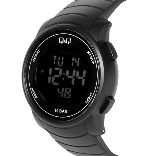 Đồng hồ Q&Q 44 mm Nam M122J001Y Màu Đen