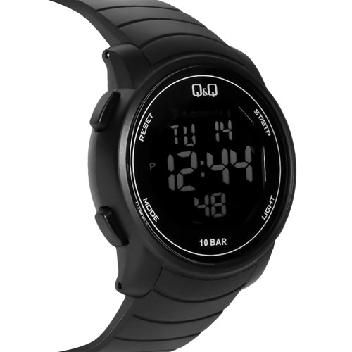 Đồng hồ Q&Q 44 mm Nam M122J001Y Màu Đen