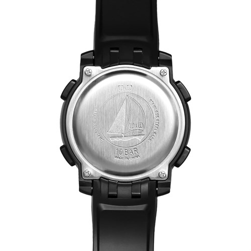 Đồng hồ Q&Q 44 mm Nam M122J001Y Màu Đen