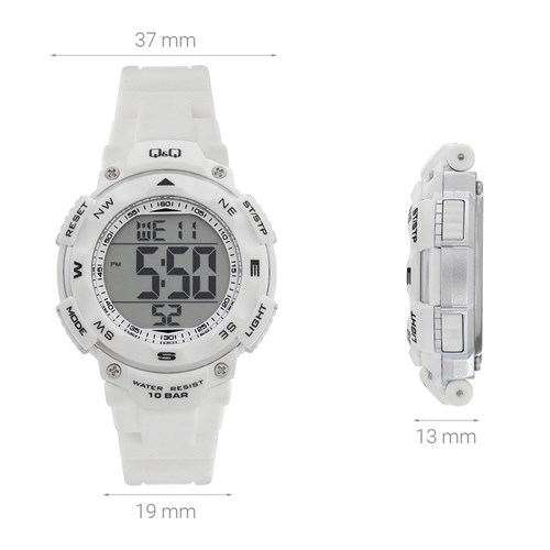 Đồng hồ Q&Q 37 mm Unisex M149J005Y Màu Trắng