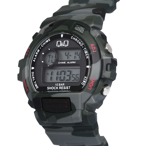 Đồng hồ Q&Q 39 mm Unisex M153J009Y Màu Xanh bộ đội