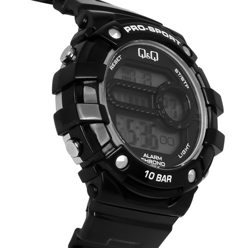 Đồng hồ Q&Q 39 mm Unisex M154J002Y Màu Đen