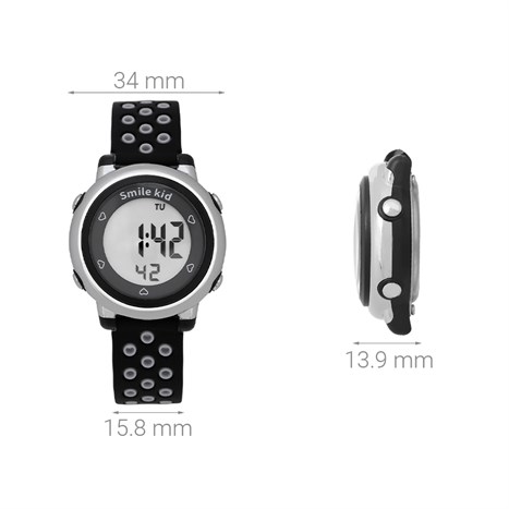 Đồng hồ SMILE KID 34 mm Trẻ em SL002-01 Màu Đen