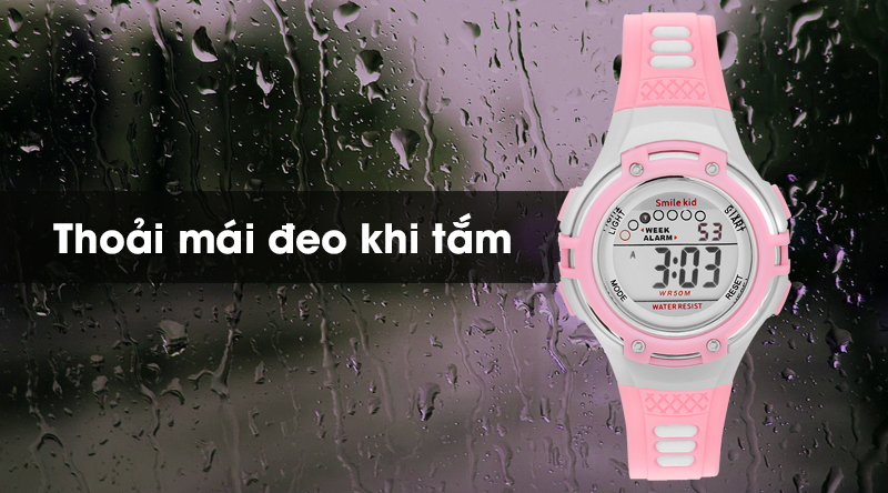 Đồng hồ trẻ em Smile Kid SL004-02 có độ chống nước 5 ATM Đồng hồ trẻ em Smile Kid SL004-02 có độ chống nước 5 ATM