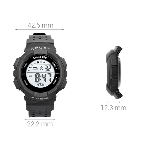 Đồng hồ SMILE KID 42.5 mm Trẻ em SL014-01 Màu Xám