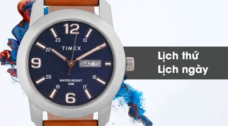Đồng hồ nam Timex TWEG15310E trang bị lịch thứ, ngày hữu ích Đồng hồ nam Timex TWEG15310E trang bị lịch thứ, ngày hữu ích