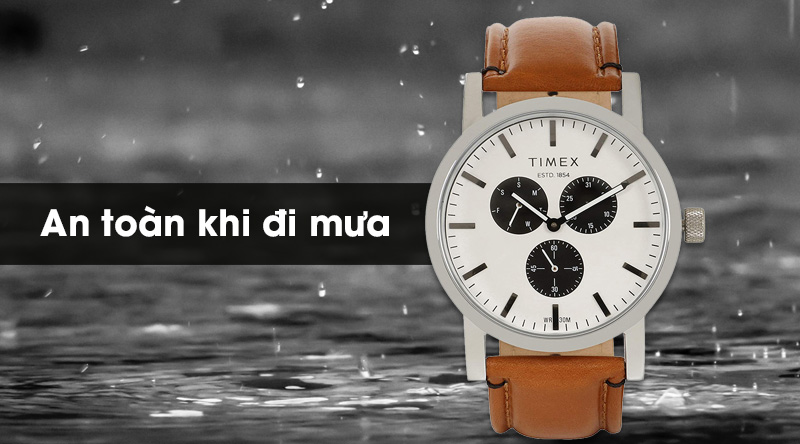 Đồng hồ nam Timex TWEG16605E có độ chống nước 3 ATM