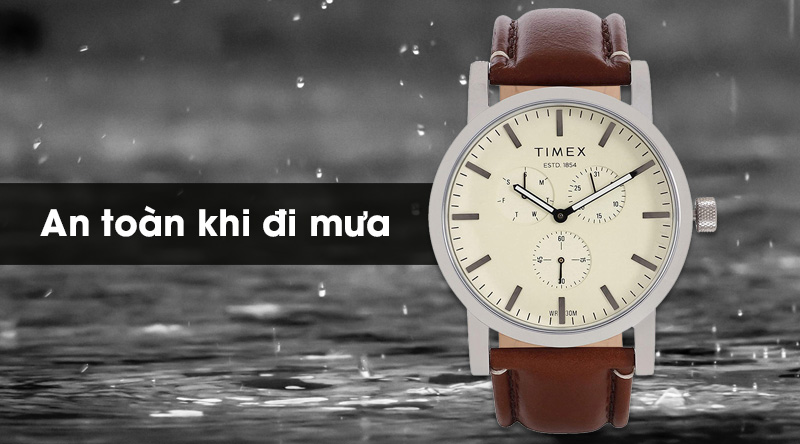 Đồng hồ nam Timex TWEG16608E có hệ số chống nước 3 ATM Đồng hồ nam Timex TWEG16608E có hệ số chống nước 3 ATM
