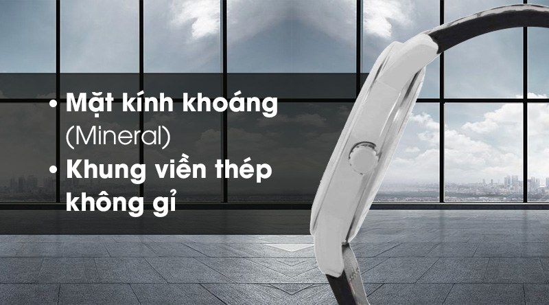 Đồng hồ nam Timex TWEG15311E có mặt kính cứng cáp, khung viền chịu lực tốt Đồng hồ nam Timex TWEG15311E có mặt kính cứng cáp, khung viền chịu lực tốt