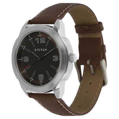 Đồng hồ TITAN 43 mm Nam 1585SL03 Màu Nâu