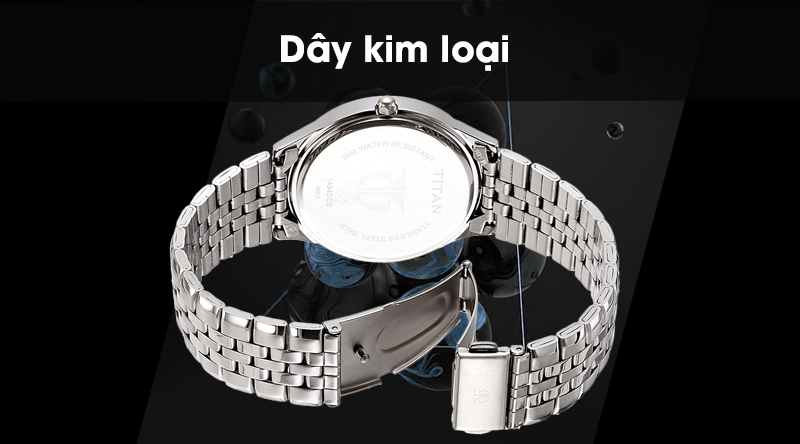 Đồng hồ nam Titan 1494SM01 có dây đeo chống oxi hóa Đồng hồ nam Titan 1494SM01 có dây đeo chống oxi hóa