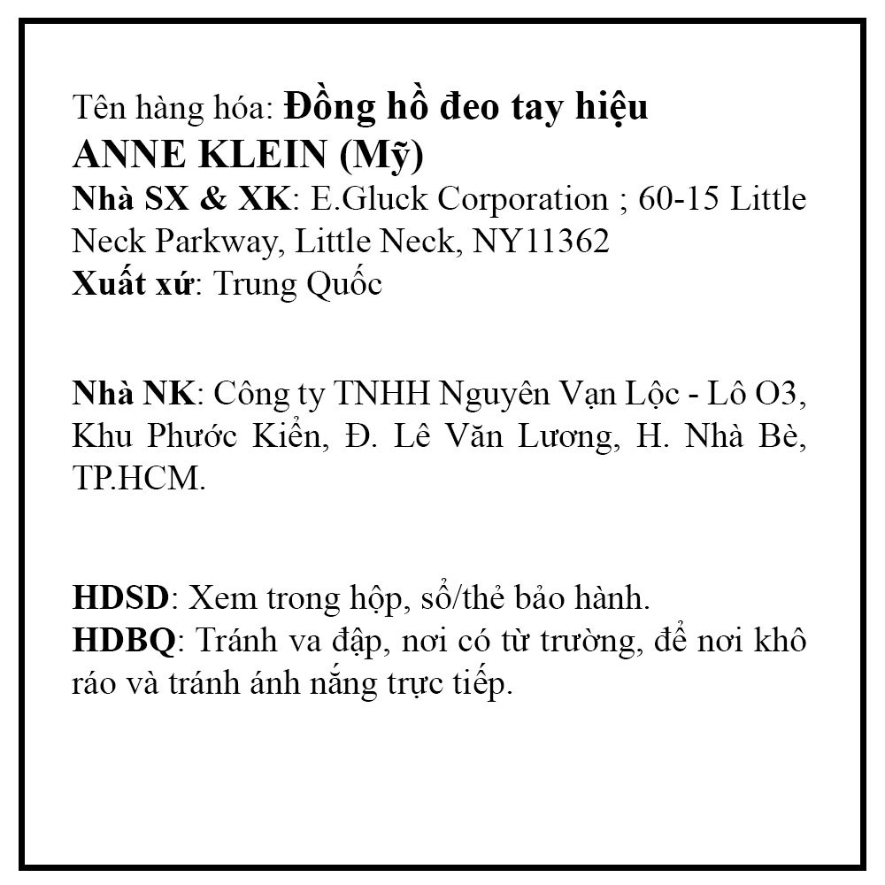 Đồng hồ ANNE KLEIN 34 mm Nữ AK/3506MVRG Màu Vàng Hồng