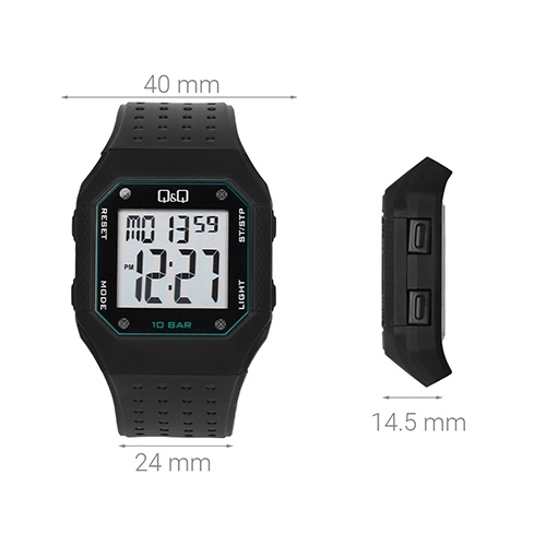 Đồng hồ Q&Q 40 mm Nam M158J004Y Màu Đen