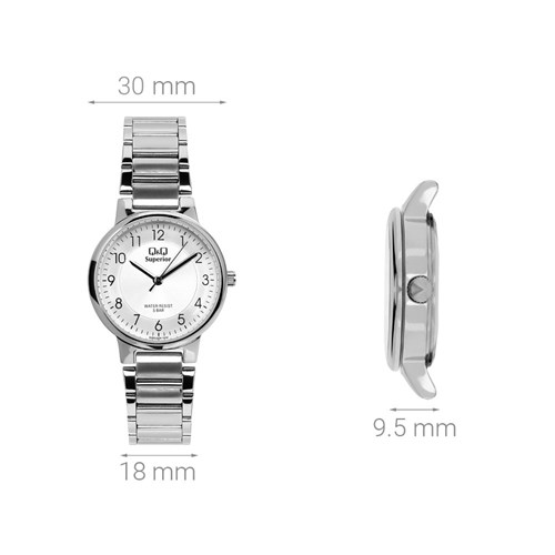 Đồng hồ Q&Q 30 mm Nữ S283J204Y Màu Bạc