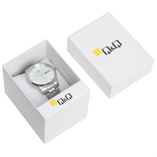 Đồng hồ Q&Q 40 mm Nam S330J201Y Màu Bạc