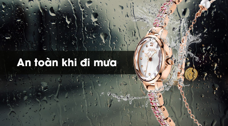 Đồng hồ nữ Julius JS-035B có độ chống nước 3 ATM Đồng hồ nữ Julius JS-035B có độ chống nước 3 ATM