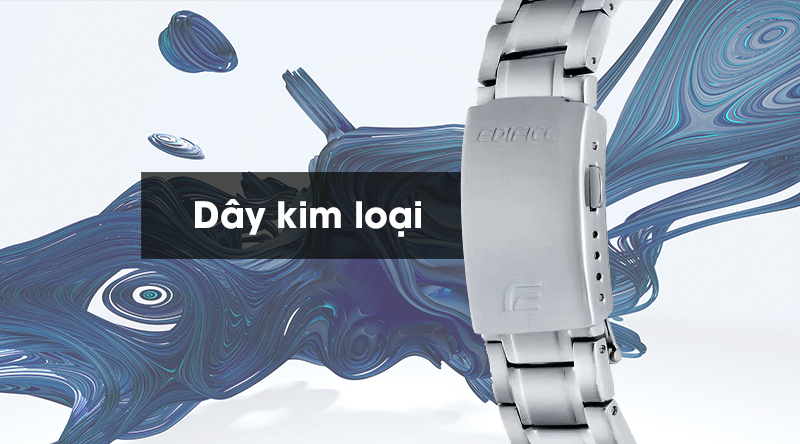 Đồng hồ nam Edifice Casio EFV-590D-2AVUDF có dây đeo bằng kim loại chắc chắn