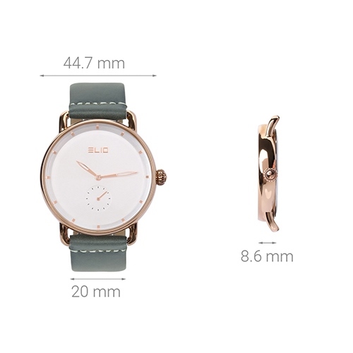 Đồng hồ ELIO 44.7 mm Nam EL016-01 Màu Xám