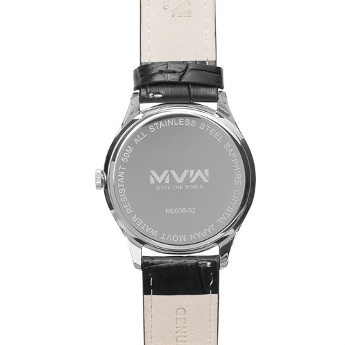 Đồng hồ MVW 40 mm Nam ML006-02 Màu Đen