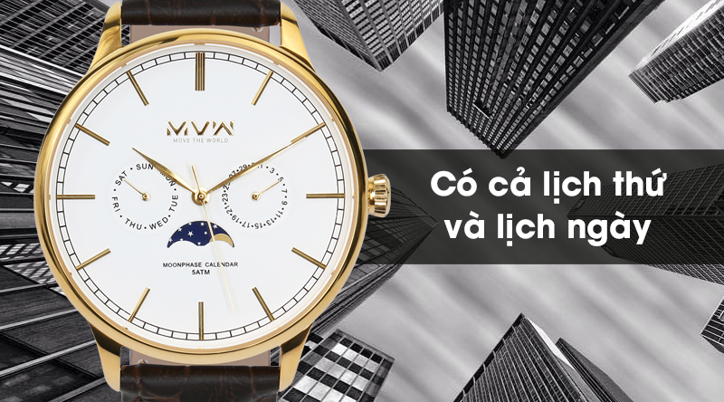 Đồng hồ nam MVW ML012-02 có lịch thứ và lịch ngày tiện lợi Đồng hồ nam MVW ML012-02 có lịch thứ và lịch ngày tiện lợi