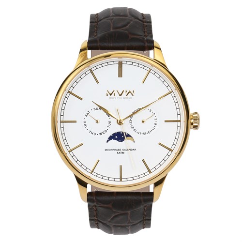 Đồng hồ MVW 45.1 mm Nam ML012-02 Màu Nâu