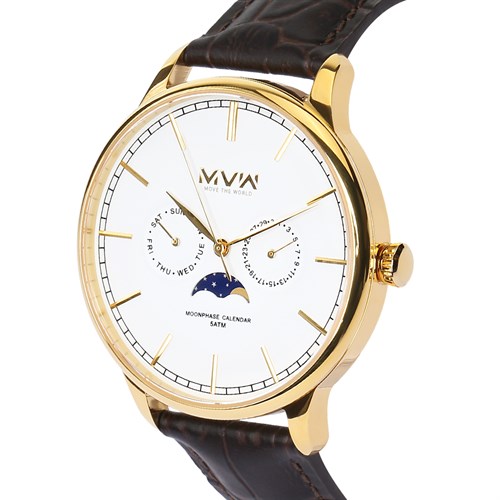 Đồng hồ MVW 45.1 mm Nam ML012-02 Màu Nâu
