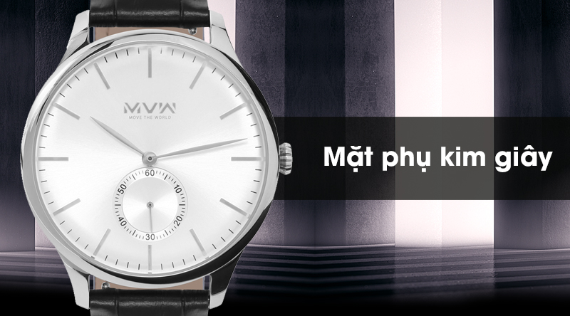 Đồng hồ Nam MVW ML013-01 với mặt phụ kim giây Đồng hồ Nam MVW ML013-01 với mặt phụ kim giây
