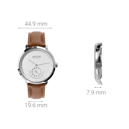Đồng hồ MVW 44.9 mm Nam ML015-01 Màu Nâu