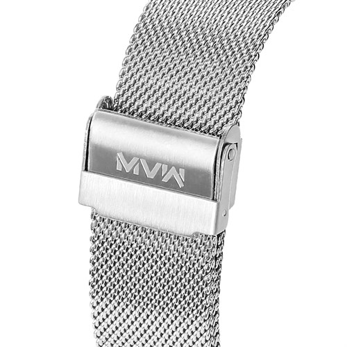 Đồng hồ MVW 44.5 mm Nam MS008-01 Màu Bạc